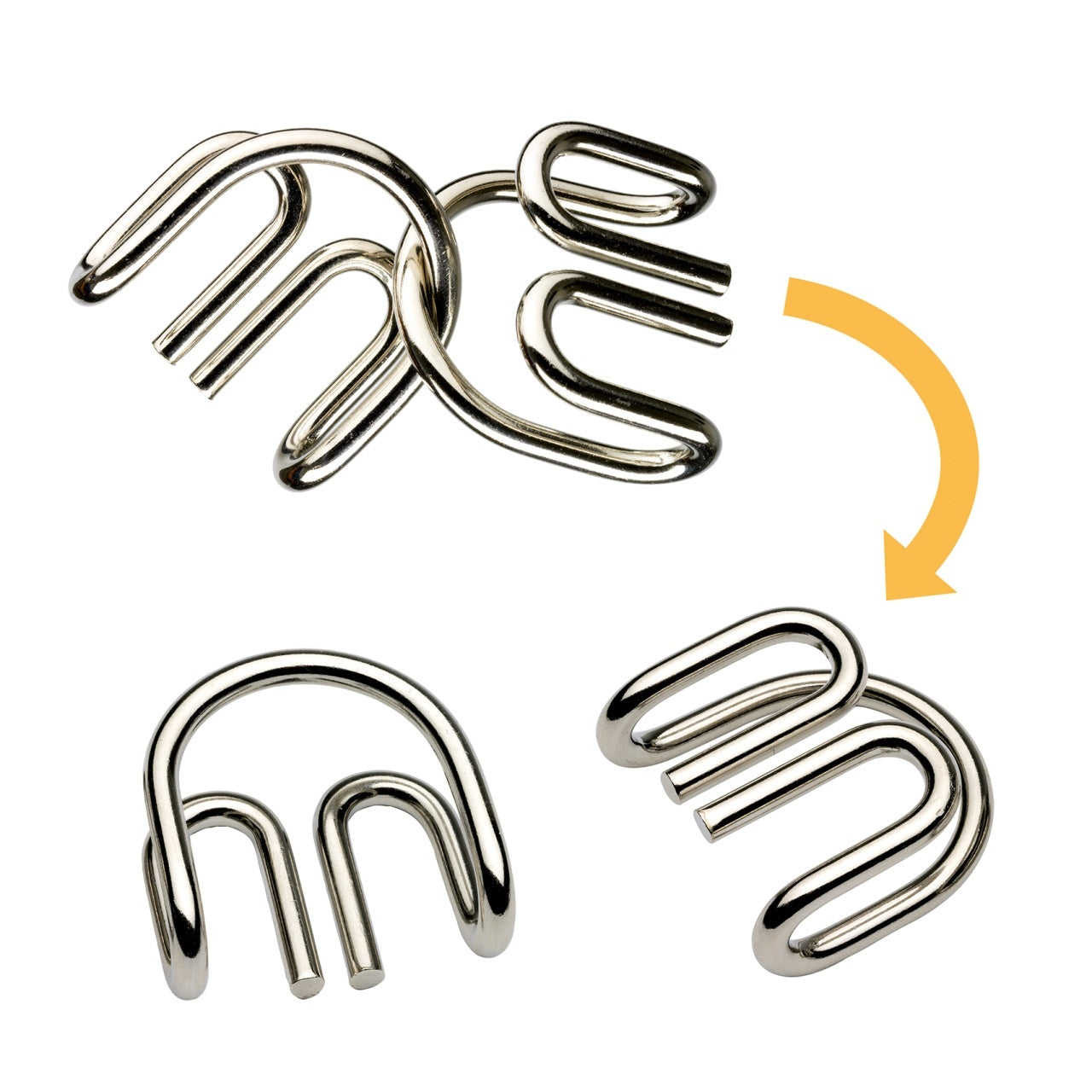 Joc de logica Crazix 6 jocuri metalice, Djeco