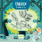 Joc de logica Crazix 6 jocuri metalice, Djeco