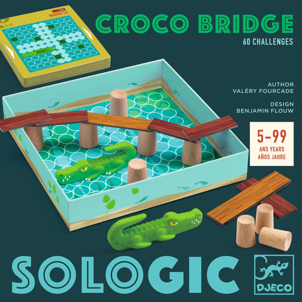 Joc de logica Podul crocodilului, Djeco