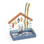 Speedy Monkey Joc de pescuit din lemn cu undite magnetice, 6 pesti colorati, 3 - 6 ani, lemn certificat FSC