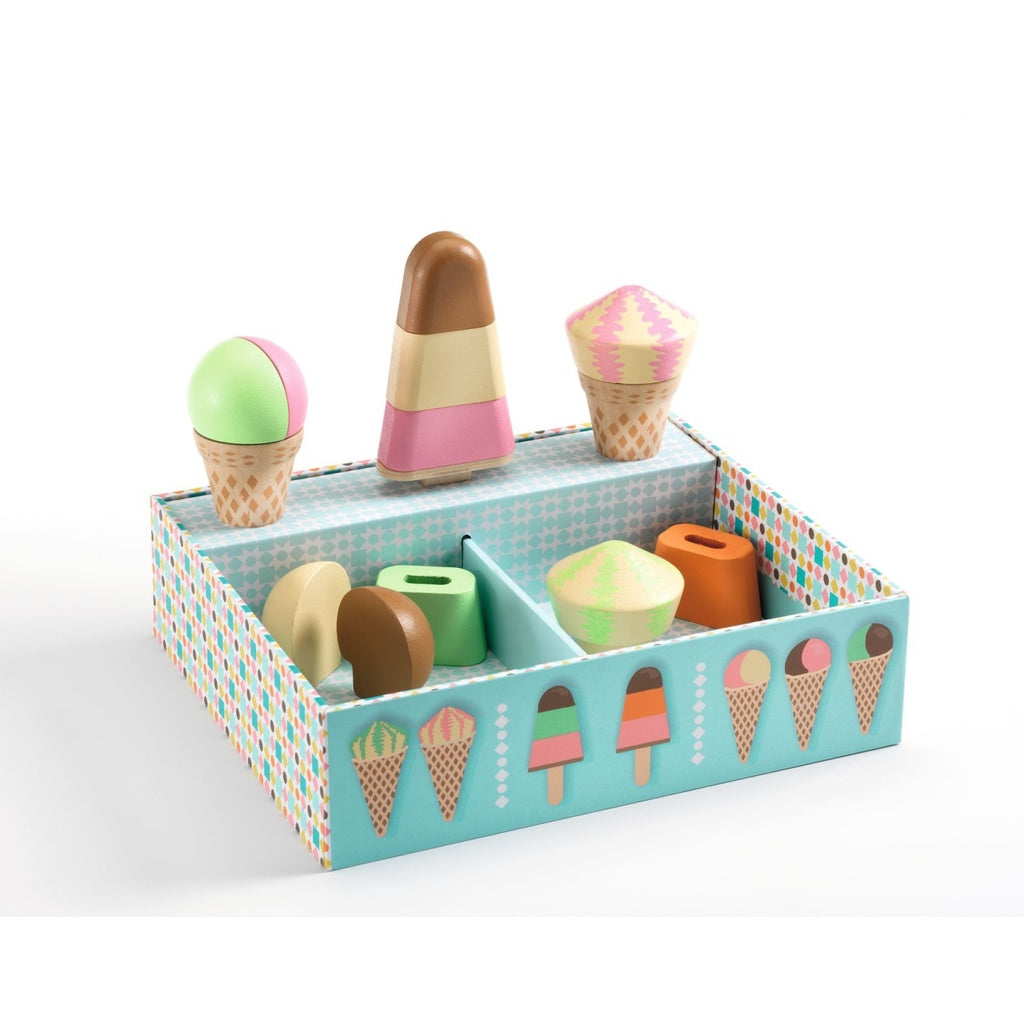 Joc de rol din lemn Gelateria Lina & Lino, Djeco