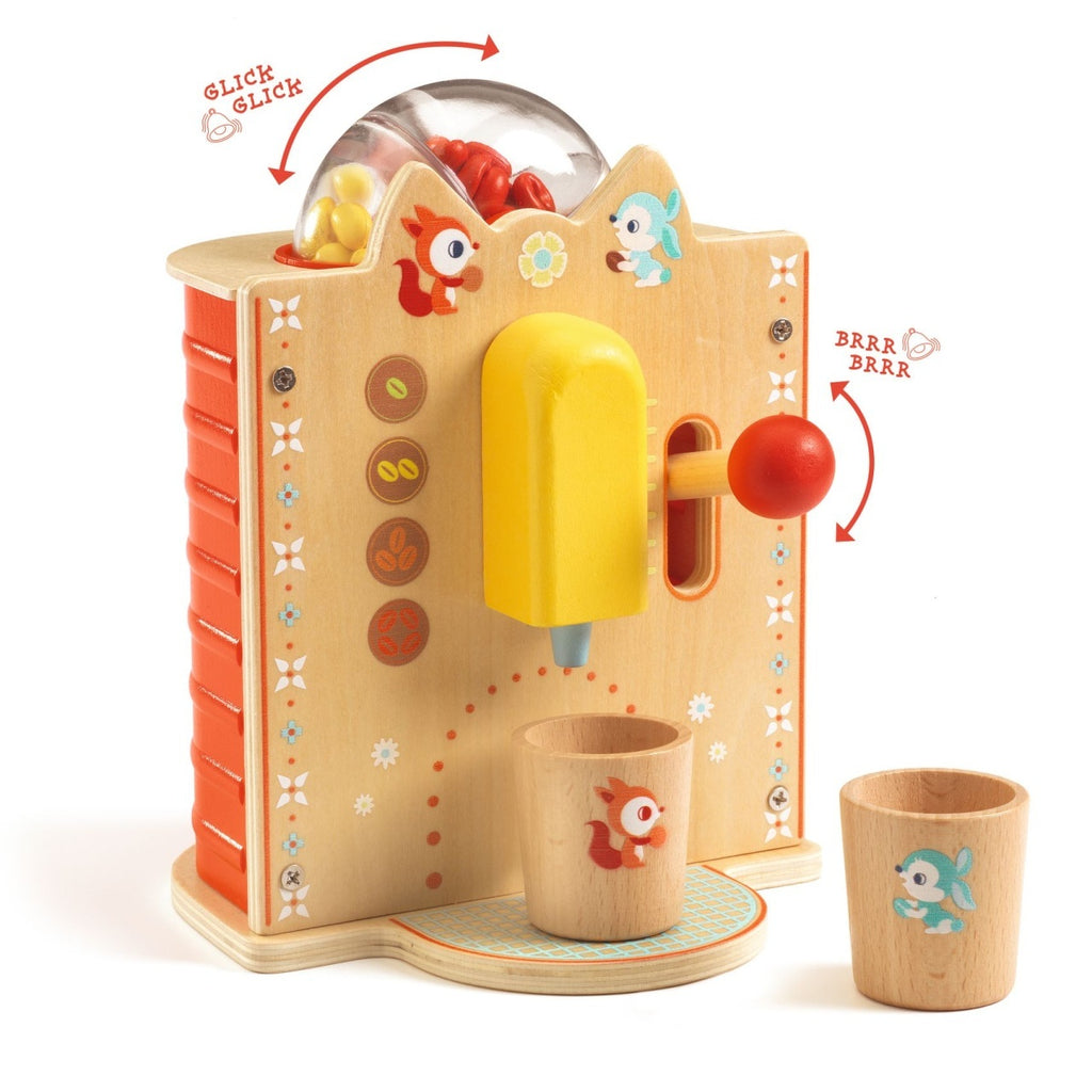 Joc de rol Espressor din lemn, Djeco