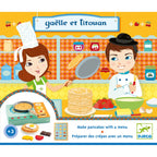 Joc de rol Set de preparat clatite Gaelle si Titouan, Djeco