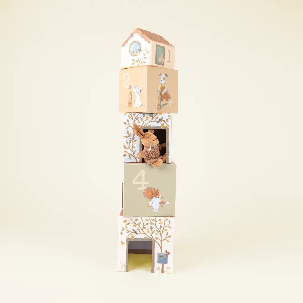 Joc de stivuire Cuburi cu iepuras, Egmont Toys