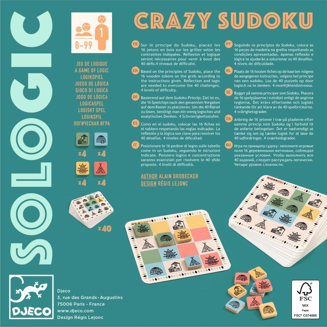 Joc de strategie Crazy Sudoku, Djeco