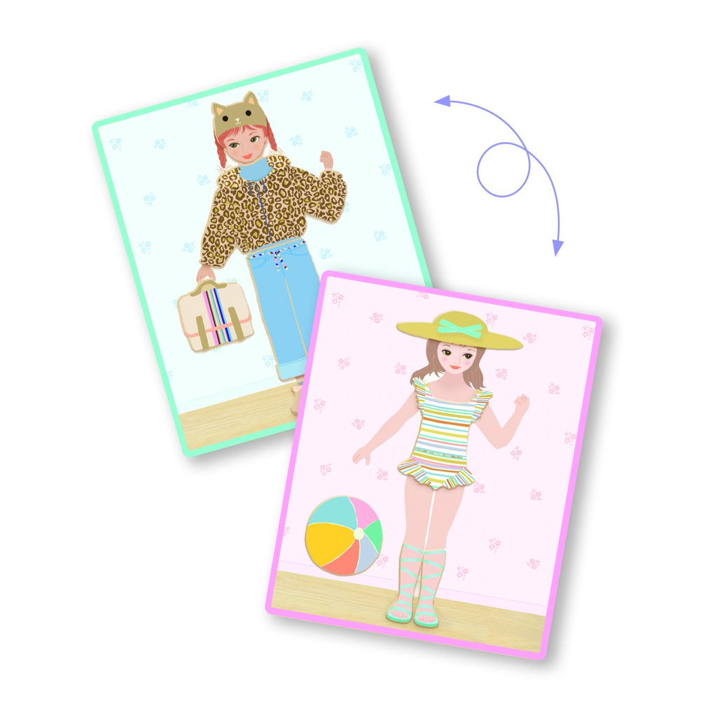 Joc educativ cu magnet de imbracat personaje, Djeco
