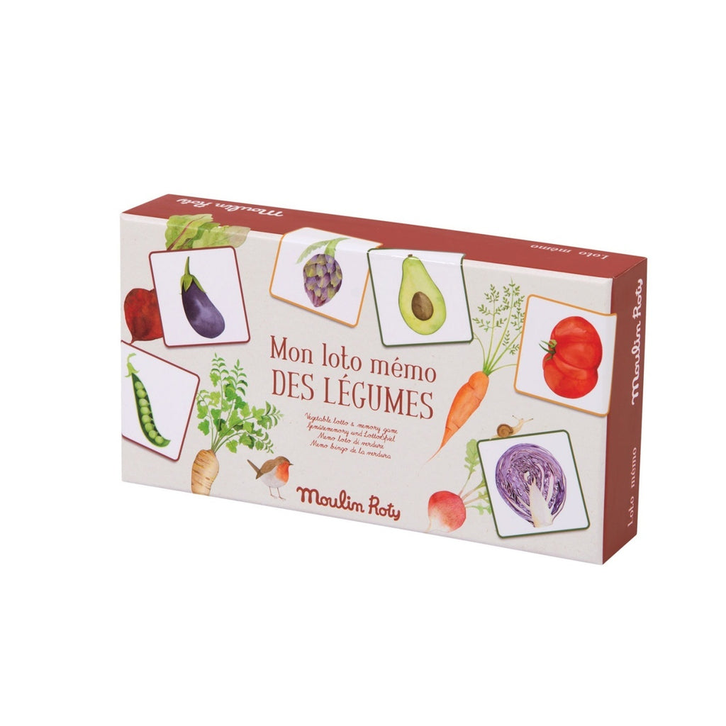 Joc educativ Loto si Memo Legume, Moulin Roty