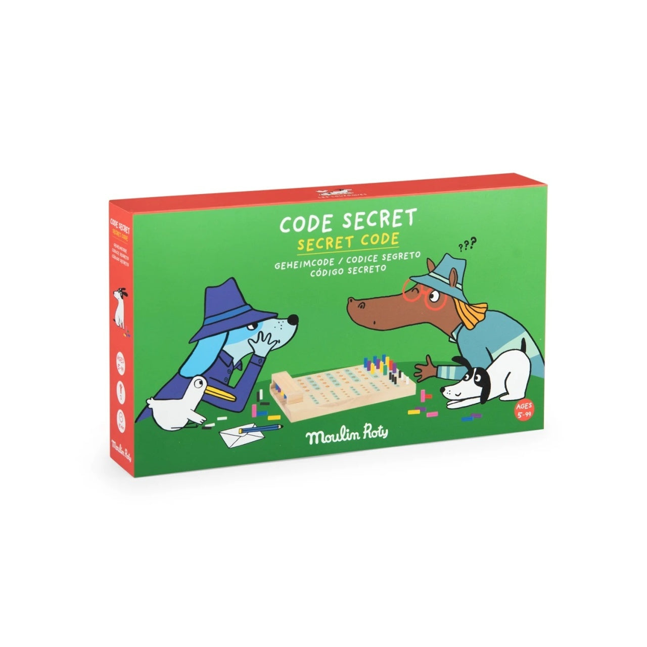 Joc logic din lemn Coduri secrete, Moulin Roty