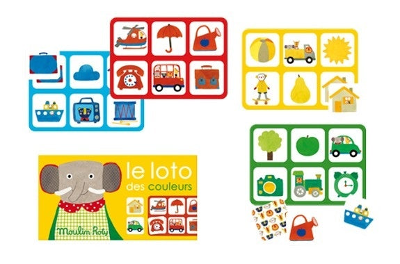 Joc Loto culori Les Popipop, Moulin Roty