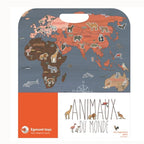 Egmont Toys Magnetic Game Animals of the World, educational set 152 magnetic pieces, 3 years+