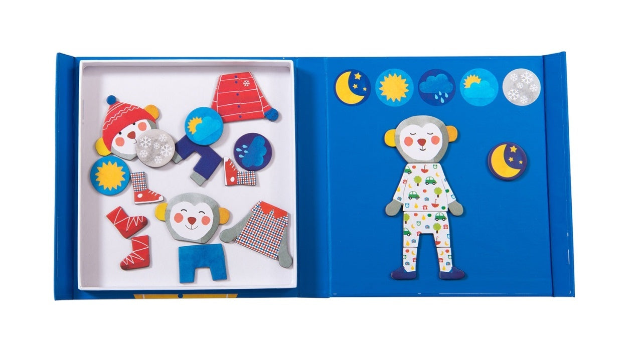 Joc magnetic anotimpuri Popipop, Moulin Roty
