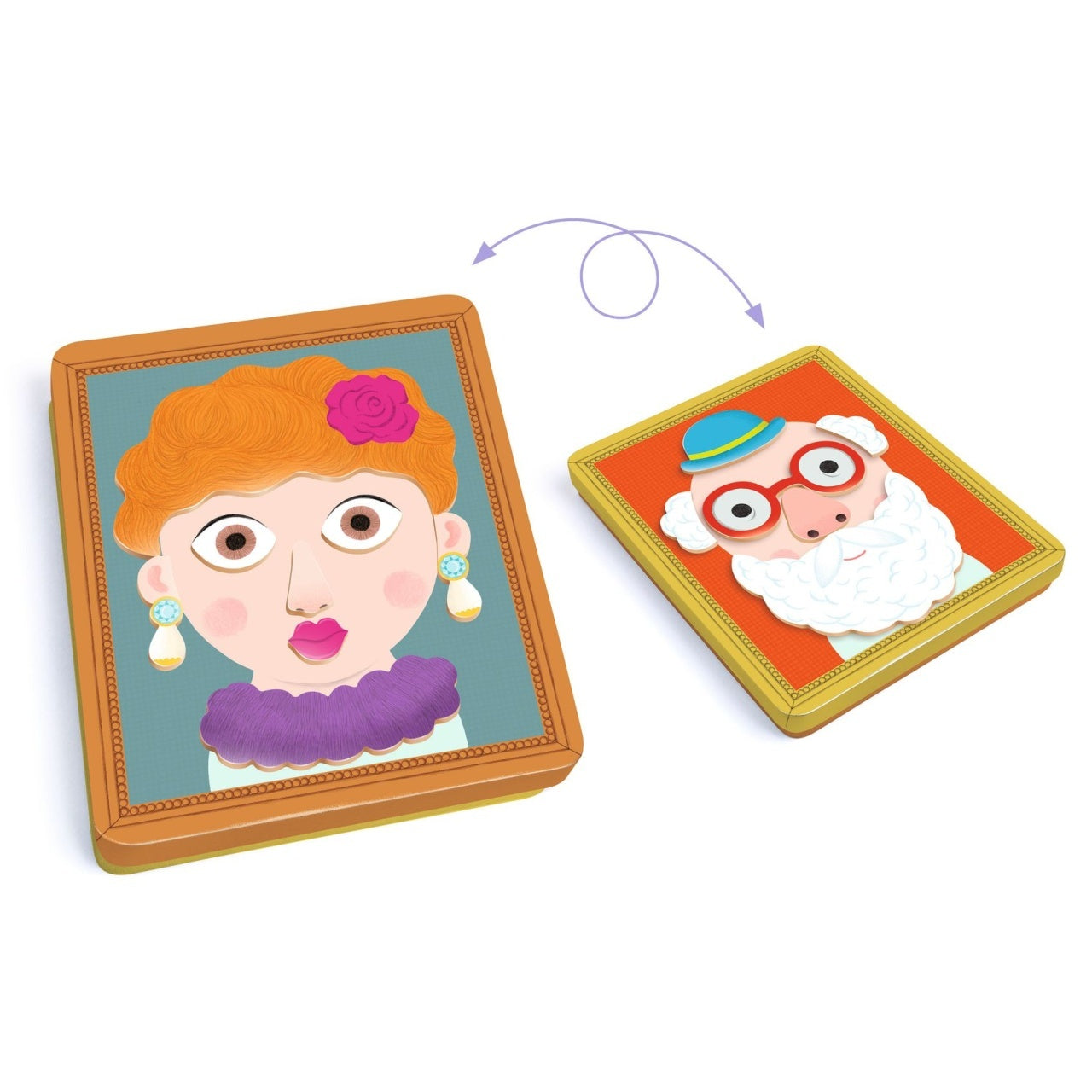 Joc magnetic creativ Portrete, Djeco
