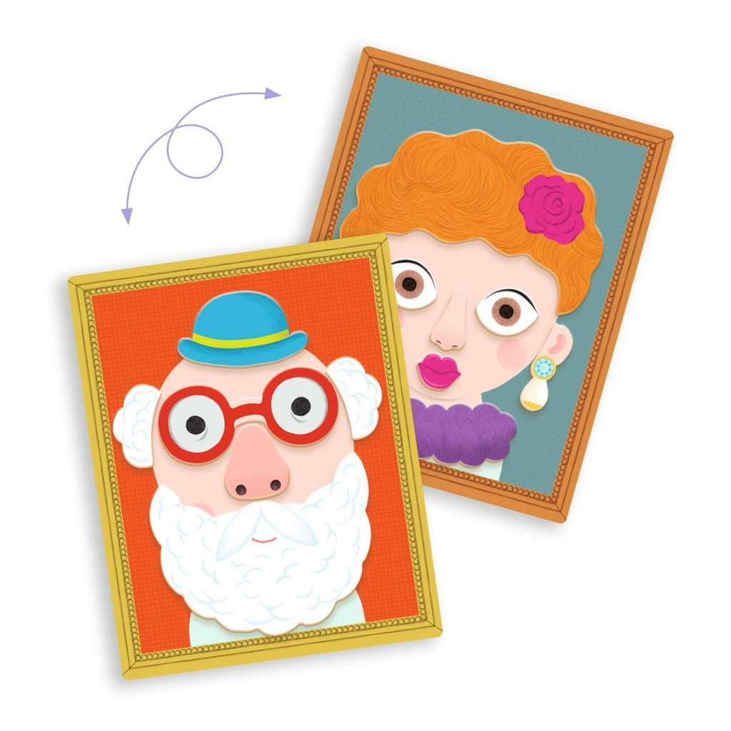 Joc magnetic creativ Portrete, Djeco