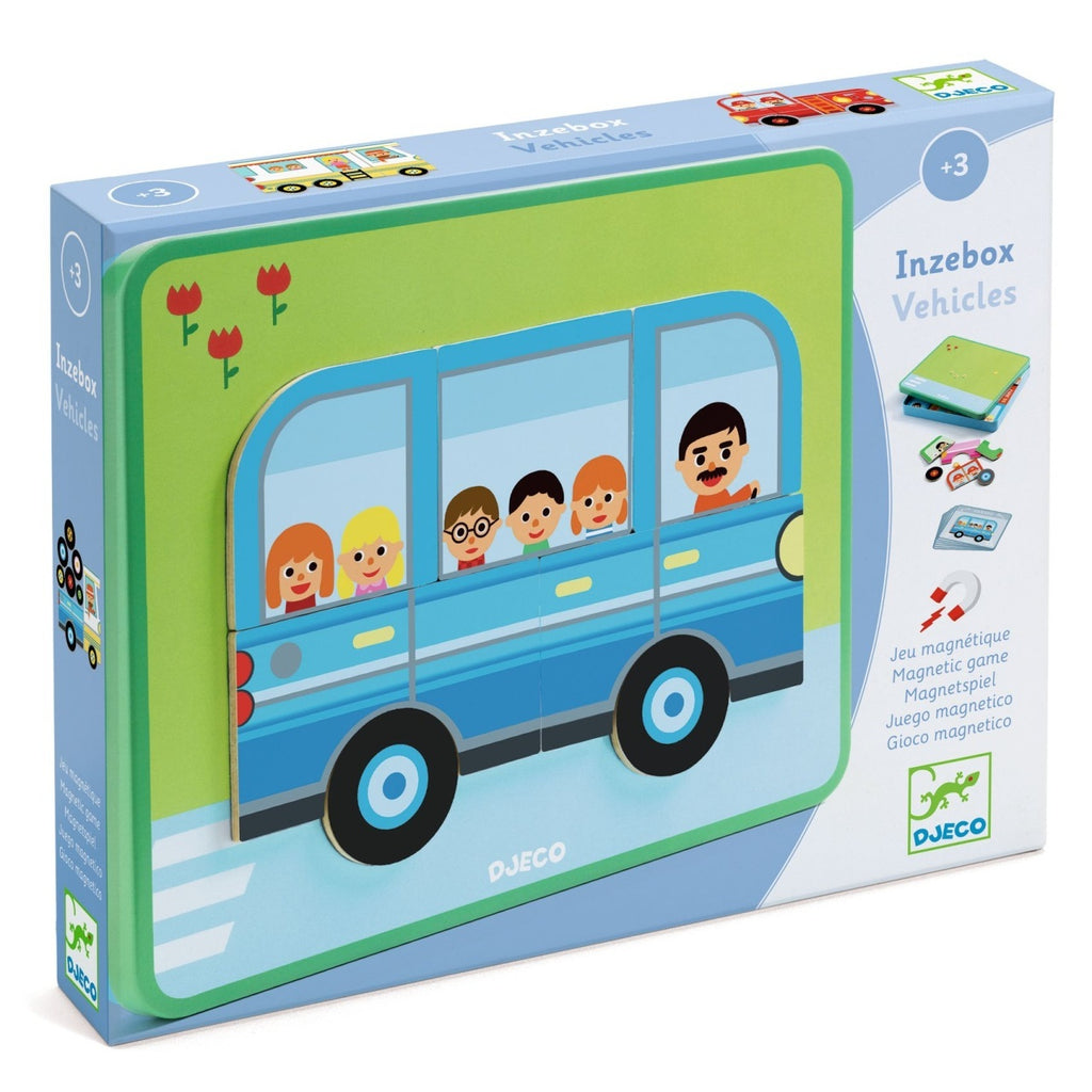 Joc magnetic cu Vehicule, Djeco
