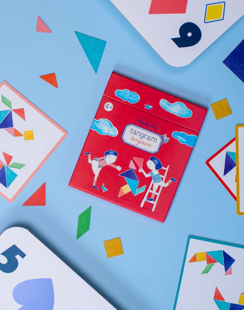 Joc magnetic educativ Tangram, Moulin Roty
