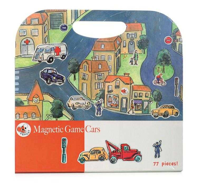Egmont Toys Magnetic Game City with cars, 77 magnetic pieces, from 3 years old