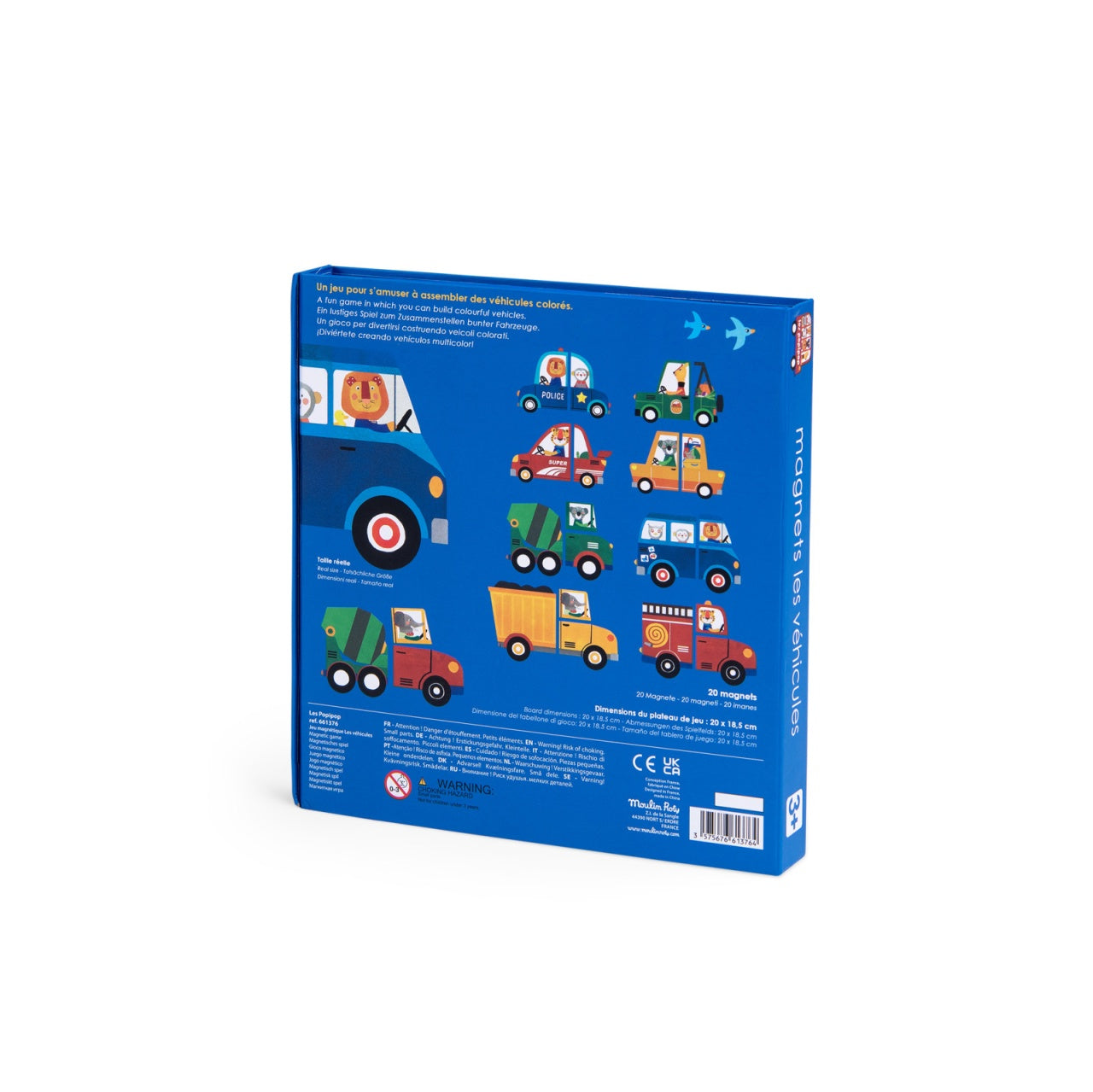 Joc magnetic Vehicule Les Popipop, Moulin Roty
