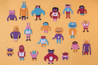 Londji My Little Monsters game, speed and observation game for the family, 5+ years, paper