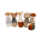 Egmont Toys Joc popice Prietenii din padure 5 popice textile din bumbac si poliester, 0 luni+