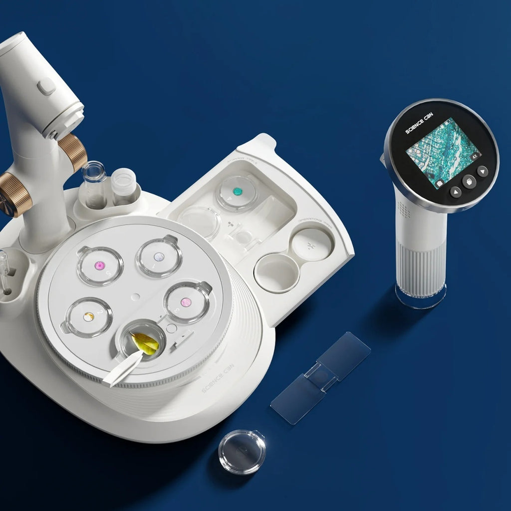 Joc STEM Microscop digital cu ecran integrat, TopBright
