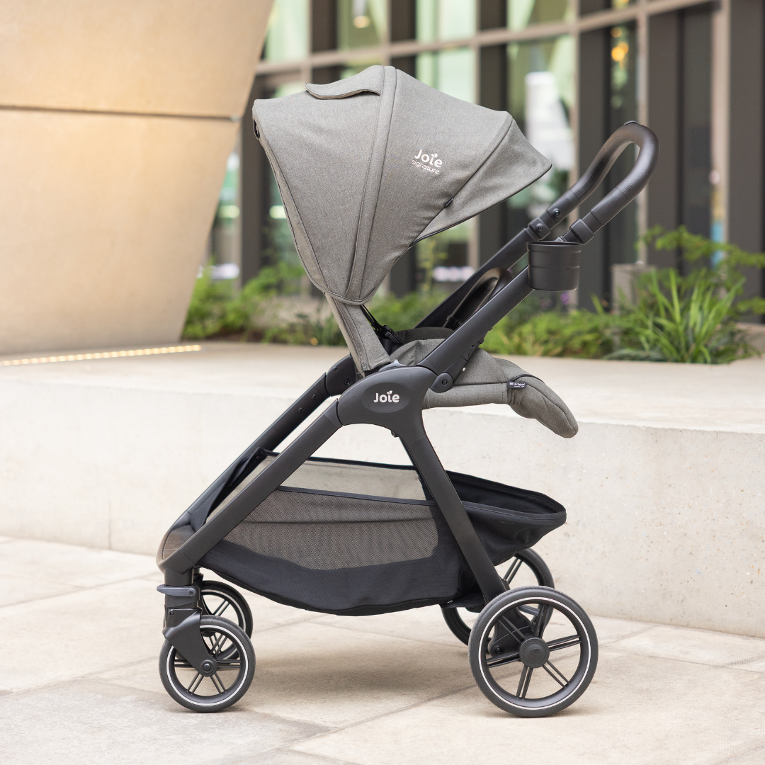 Joie - Carucior pentru copii multifunctional 3 in 1 Valora Signature Sandstone (Carucior Valora + Landou Ramble XL + scoica i-Starter)