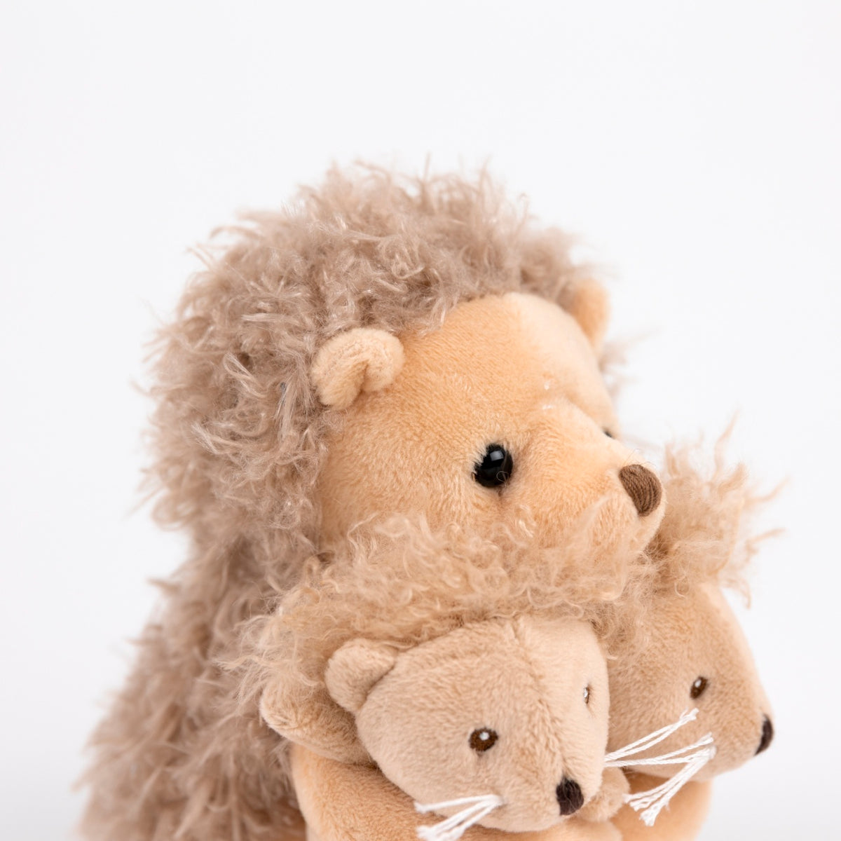 Egmont Toys Jucarie de plus Mama arici cu doi pui, poliester, 3 luni+, conform EN71 & ASTM