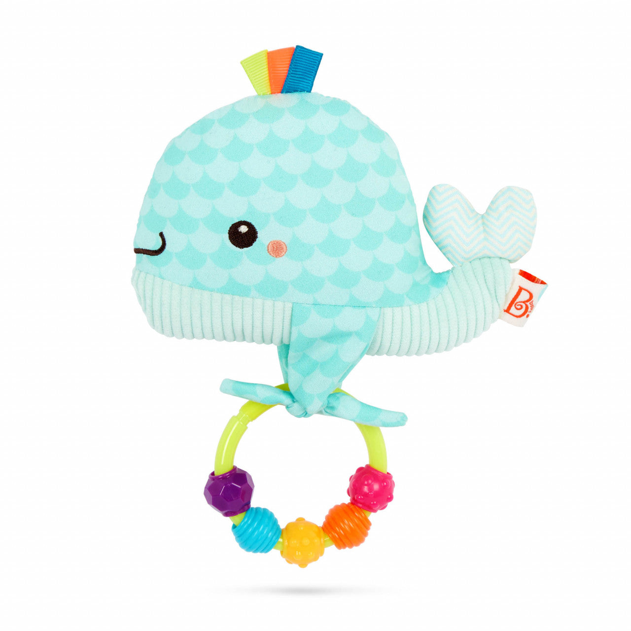 B.Toys Whale Plush Teether Toy