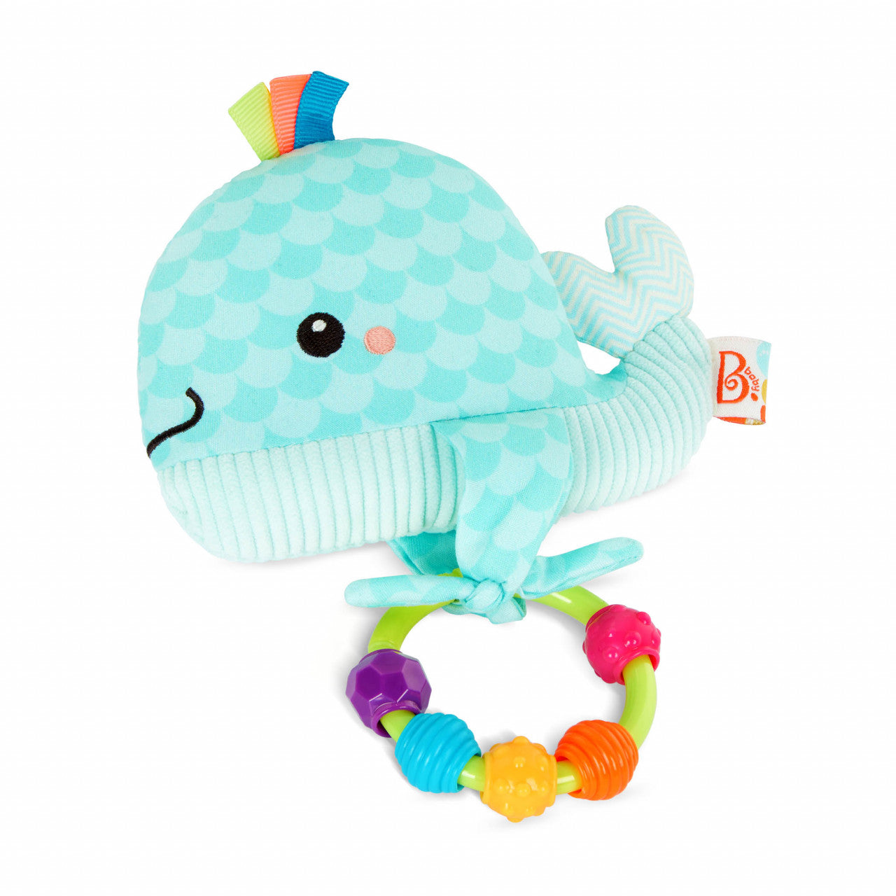B.Toys Whale Plush Teether Toy