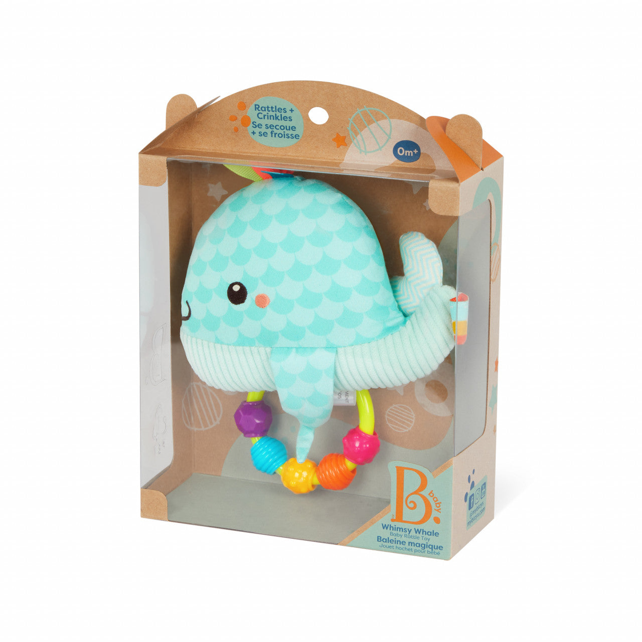 B.Toys Whale Plush Teether Toy