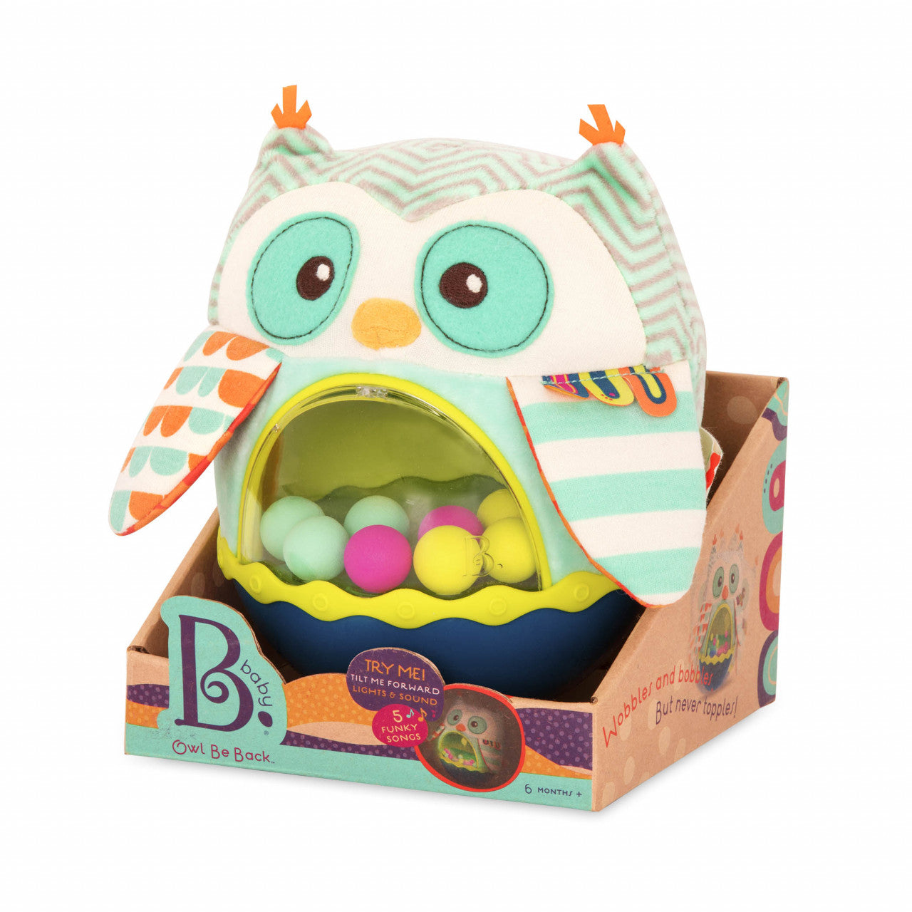 Jucarie muzicala cu lumini Bufnita Poly B.Toys