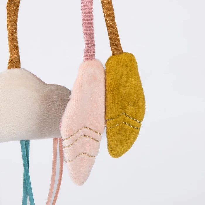 Jucarie senzoriala bebe Lebada cu activitati, Moulin Roty