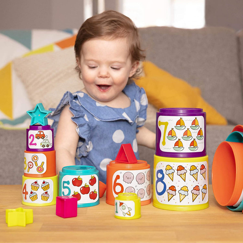 Battat 10-Cup and Shape Set Toy