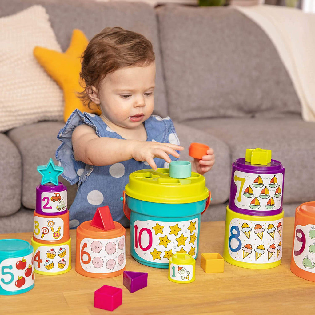 Battat 10-Cup and Shape Set Toy