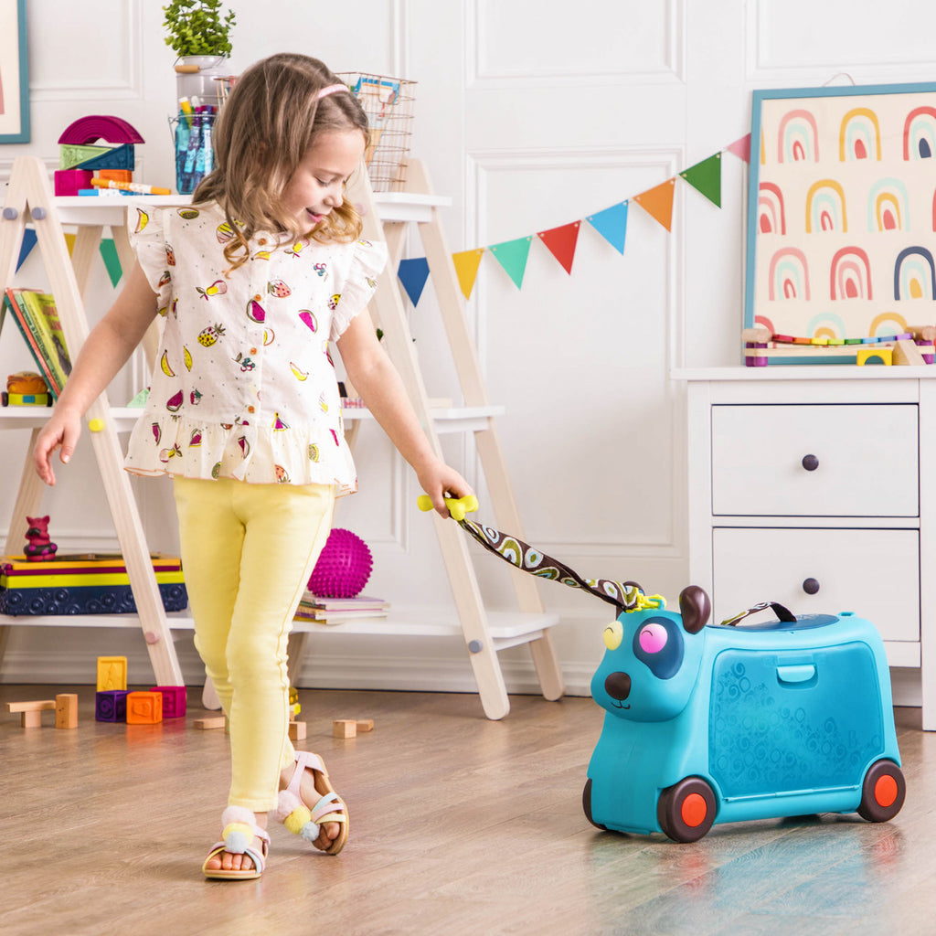 Jucarie si valiza catel cu lumini si sunete B.Toys