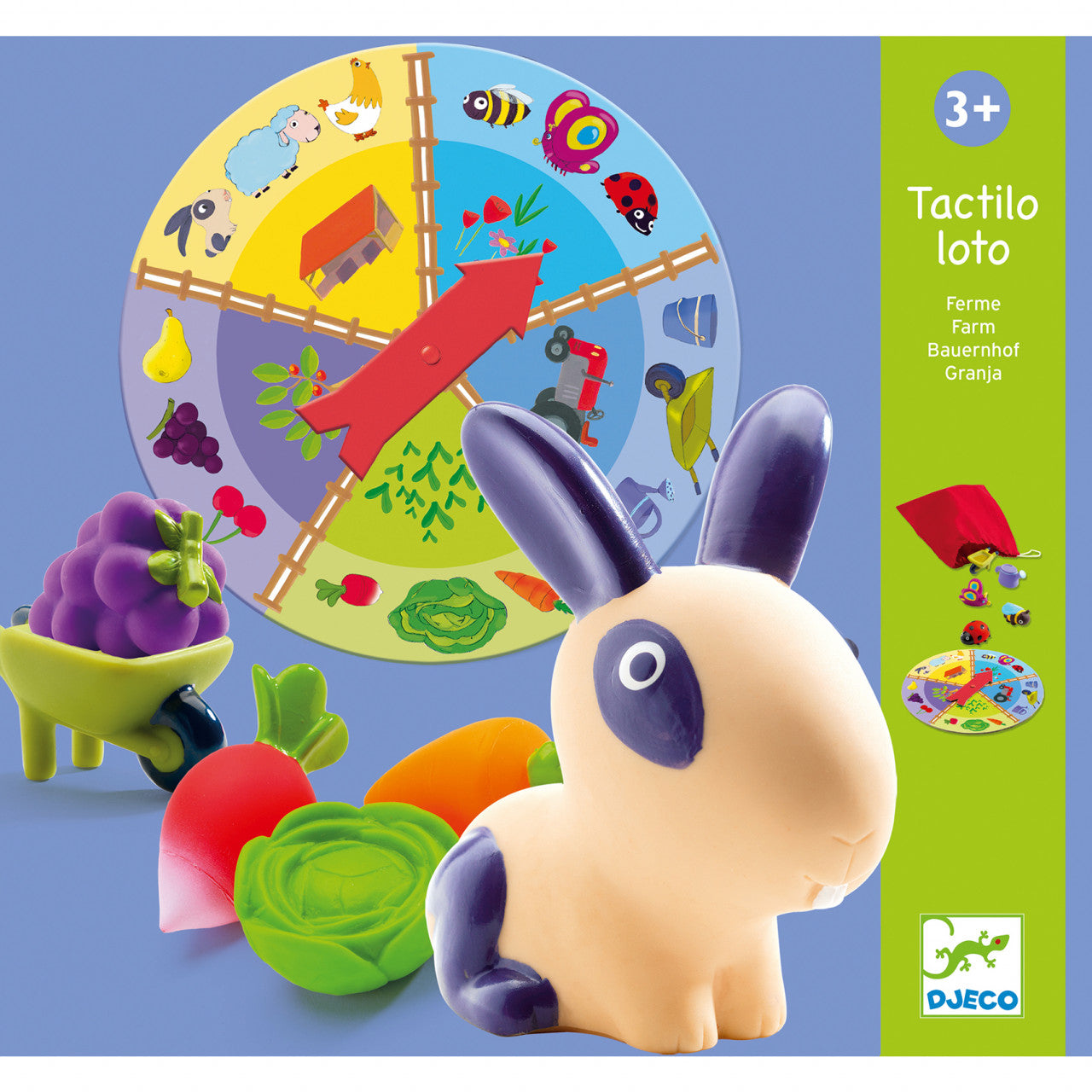 Jucarii educative Tactilo Loto Ferma, Djeco