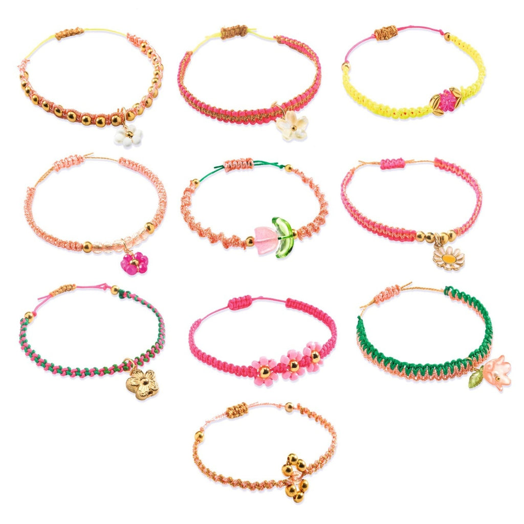 Kit creativ de confectionat bratari macrame, Djeco
