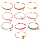 Kit creativ de confectionat bratari macrame, Djeco