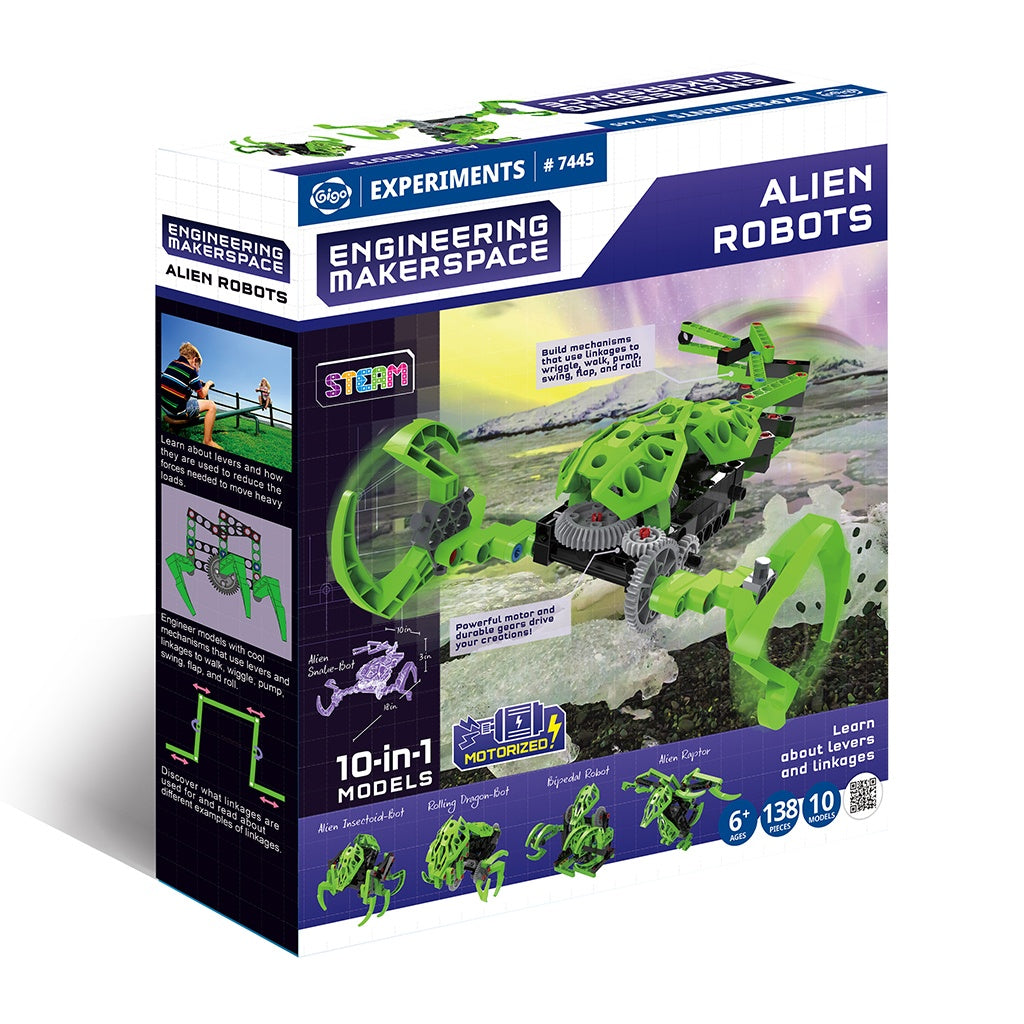 Kit STEM Construieste roboti extraterestrii, Genius Toy