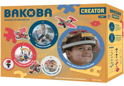 Bakoba Kit STEM Creator set constructie 74 piese spuma reciclabila 3 ani+ certificat EN71 ASTM