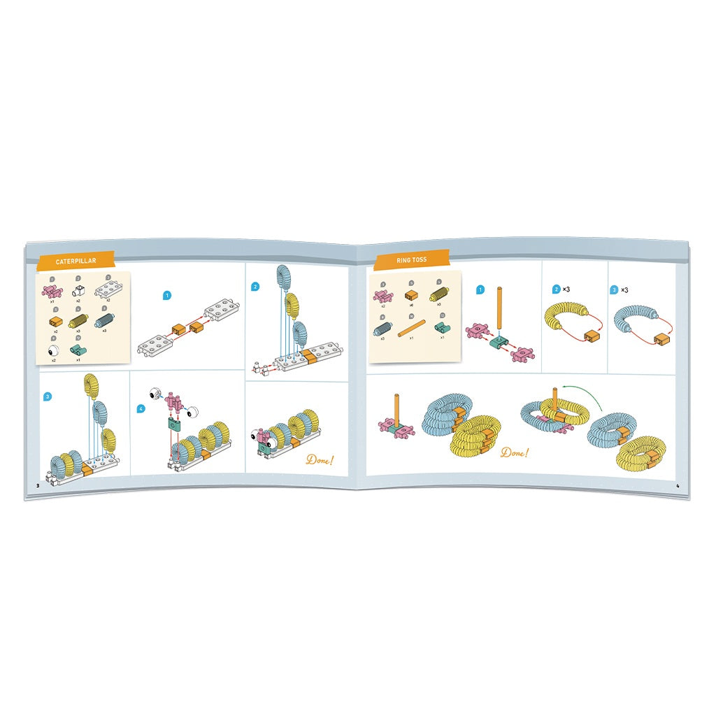 Kit STEM de construit cu tuburi flexibile, Genius Toy
