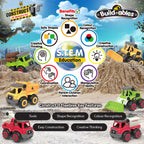Kit STEM de construit Utilaje de ferma 2 in 1