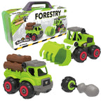 Kit STEM de construit Utilaje forestiere 2 in 1