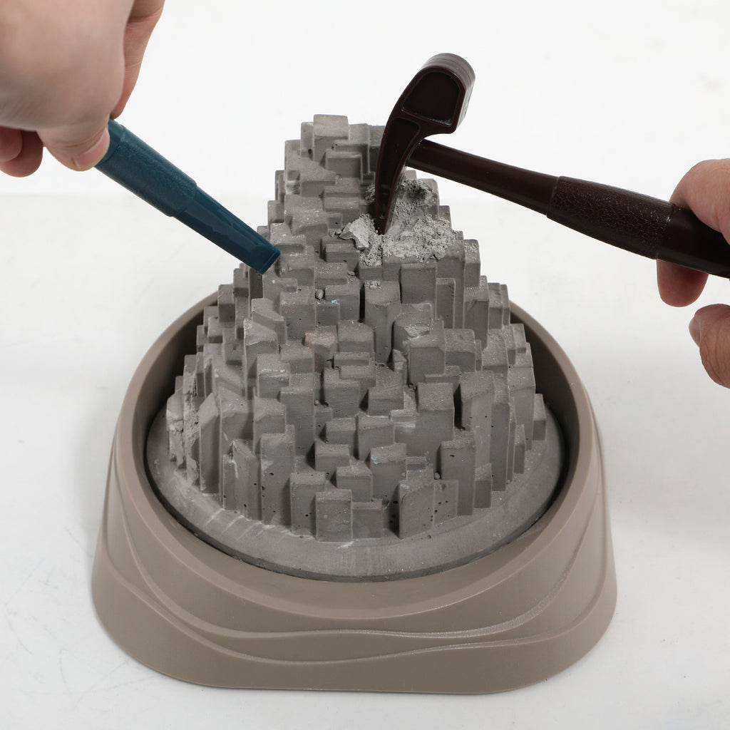 Kit STEM de excavare pietre prețioase "Giants Causeway" din Irlanda de Nord, TopBright