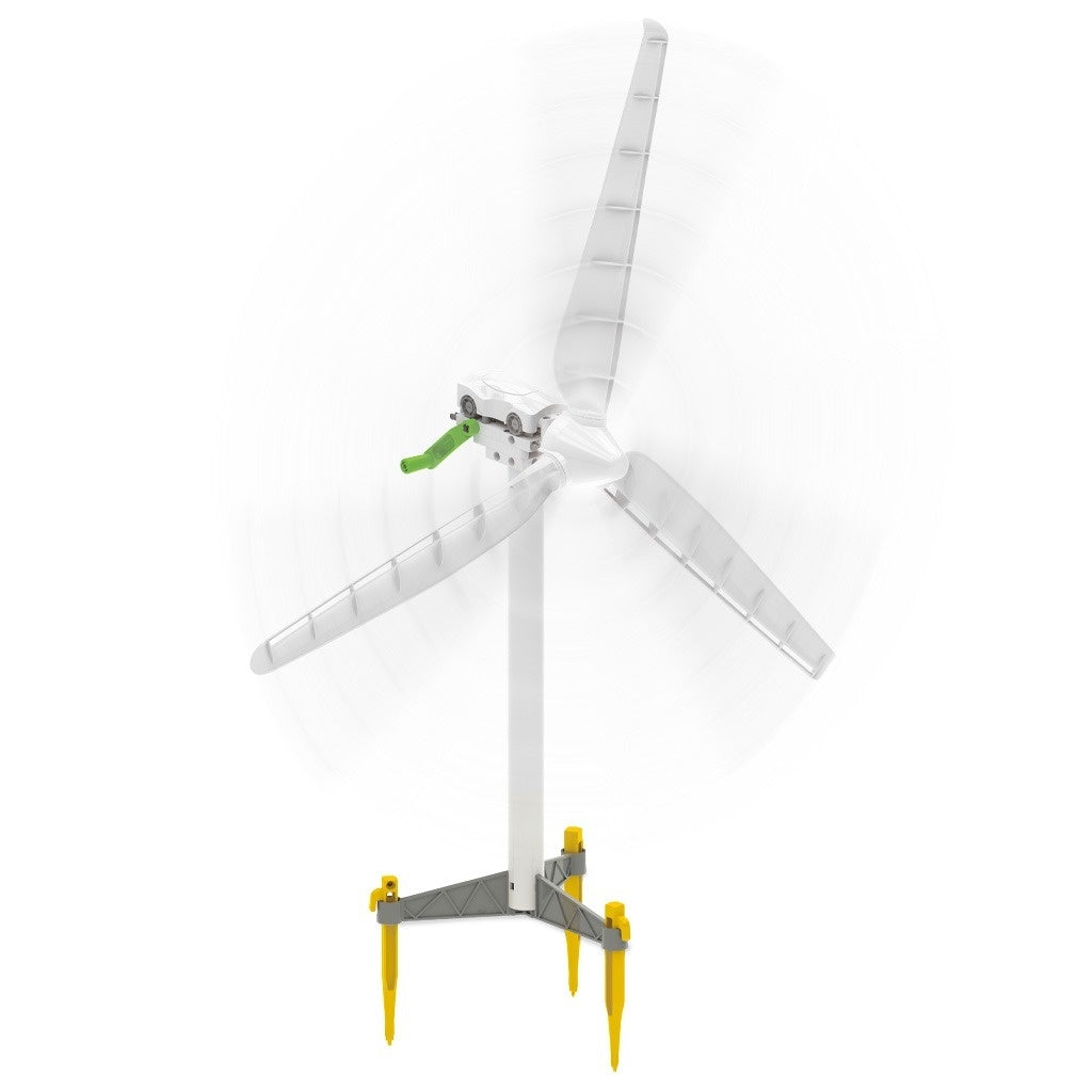 Kit STEM Energia eoliana cu turbina si masinuta electrica, Genius Toy