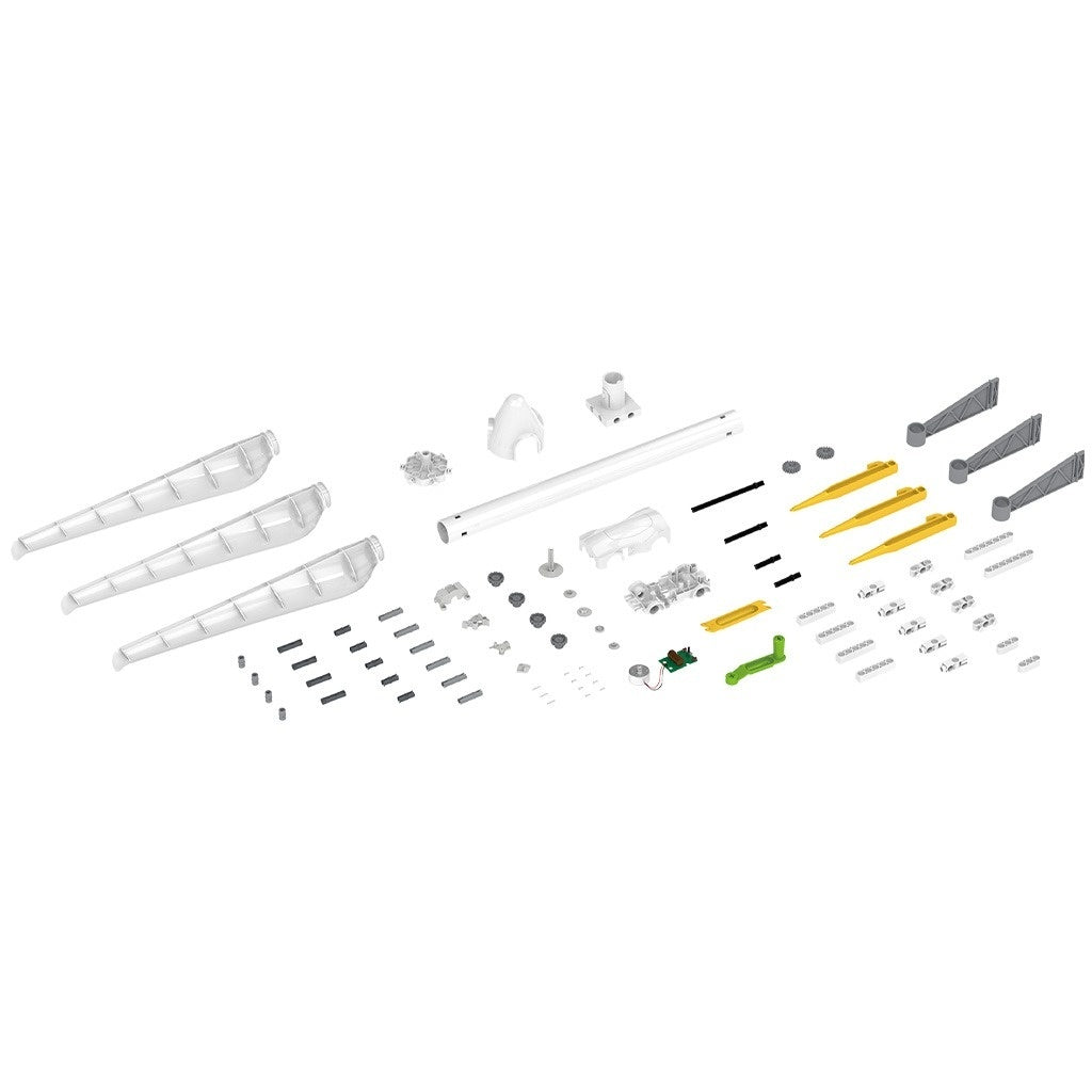 Kit STEM Energia eoliana cu turbina si masinuta electrica, Genius Toy