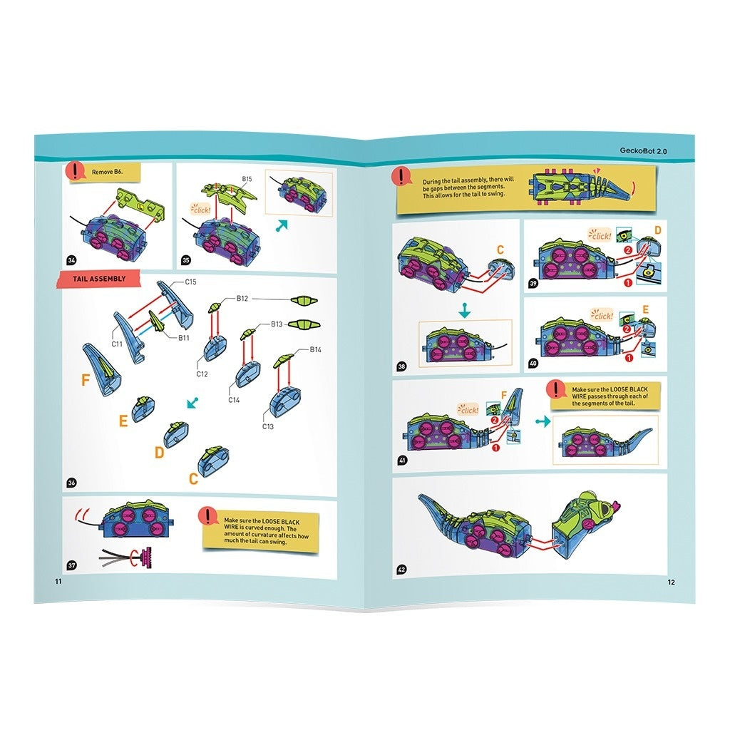 Kit STEM Gecko robotul care se catara, Genius Toy