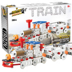 Kit STEM Locomotiva cu aburi și doua vagoane, nivel intermediar