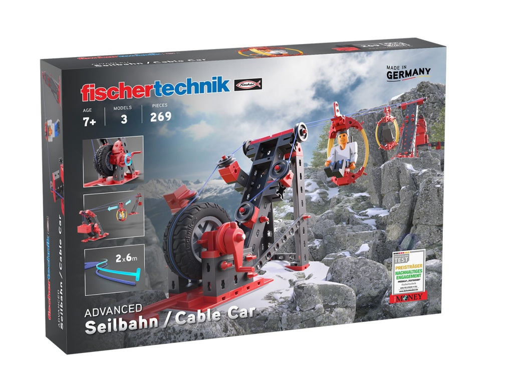 Fischertechnik STEM Cableway Kit 269 pieces 7 years+ plastic