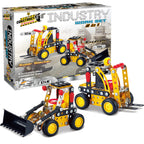Kit STEM Vehicule de construcție 2 in 1, nivel incepator