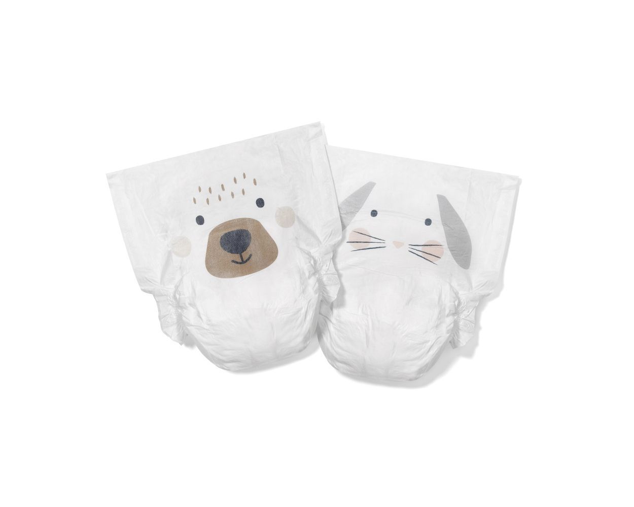 Eco-Friendly Hypoallergenic Diapers Kit&Kin, Size 3, 6-10 kg, 128 pcs